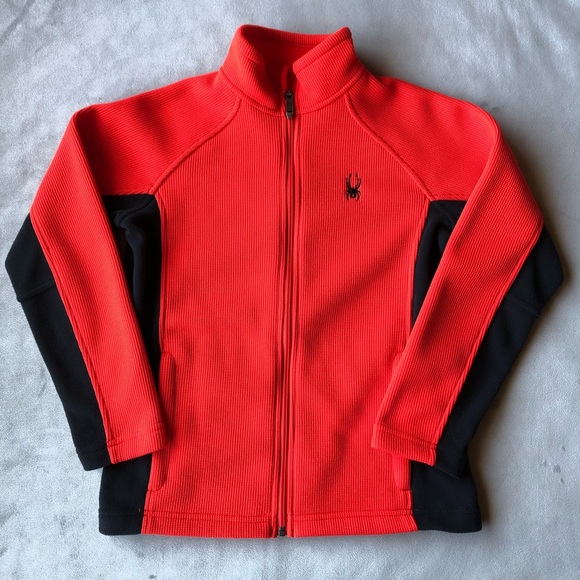 Spyder Full Zip Sweater Boys Size M - Picture 1 of 7
